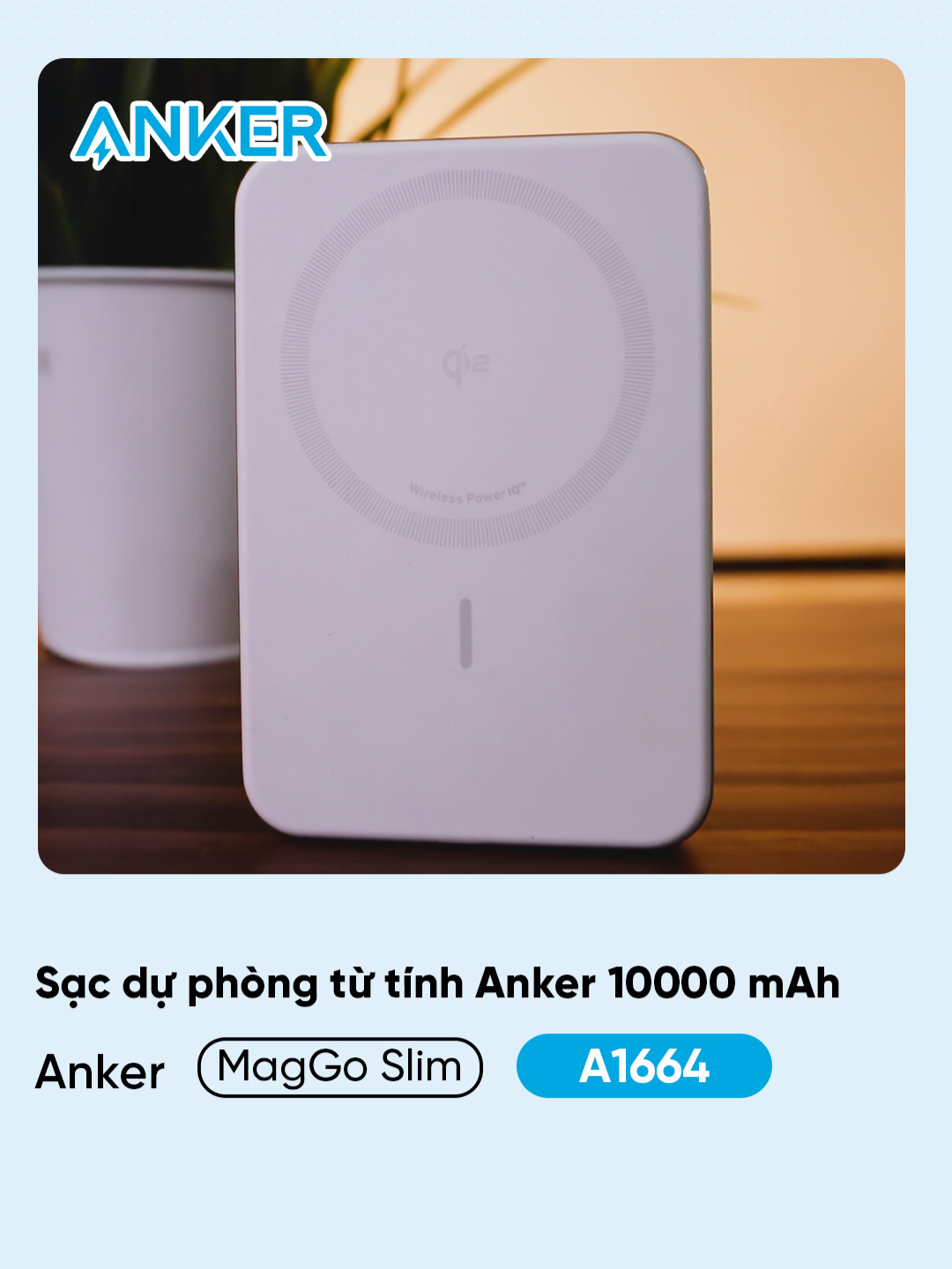 Pin yếu? Không còn là vấn đề!  🤩 Sạc Dự Phòng Từ Tính Anker MagGo 10K (A1664) sẽ cứu cánh cho bạn mọi lúc mọi nơi. Sạc không dây nam châm cực dính, tiện lợi hết nấc! #Anker #AnkerVietnam #SacNhanh #sacduphong #powerbank #10000mah #maggo