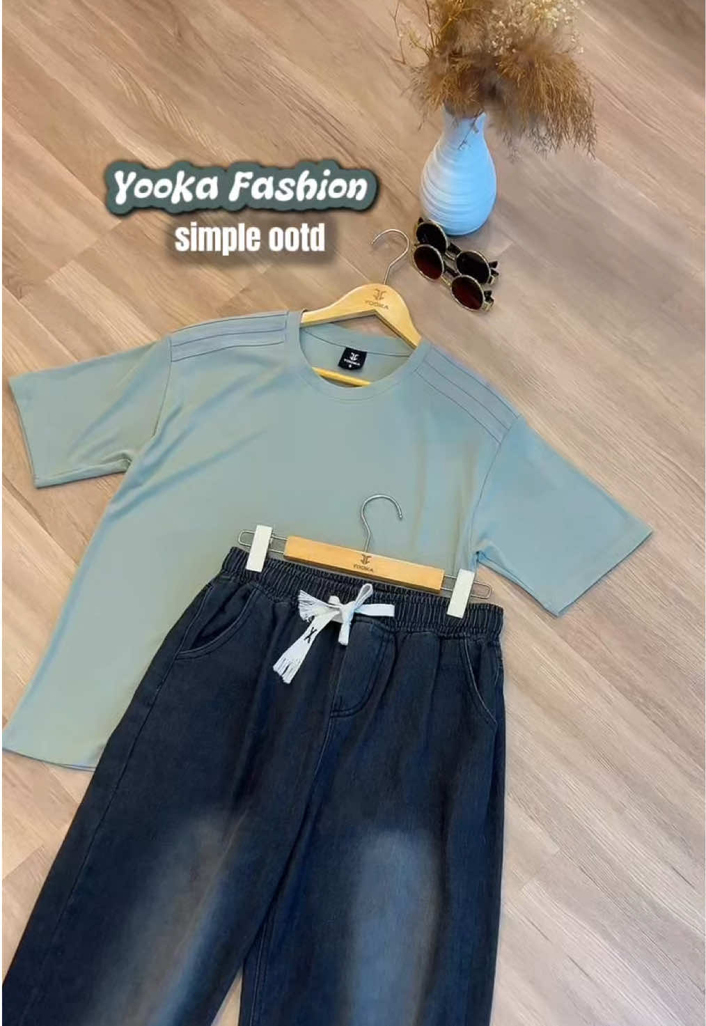 Pakai macam ni pun stylo dah hampa 🤌🏻 Dah restock tau jeans ni 🔥#fyppppppppppppppppppppppp #unisexoutfit #outfitideas #yookafashion #tiktokmademebuyit 