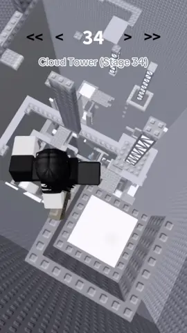 cloud tower last stage #fyp #foryou #foryoupage #fypシ #robloxobby #obby #robloxspeedrun #speedrun #cloudtower 