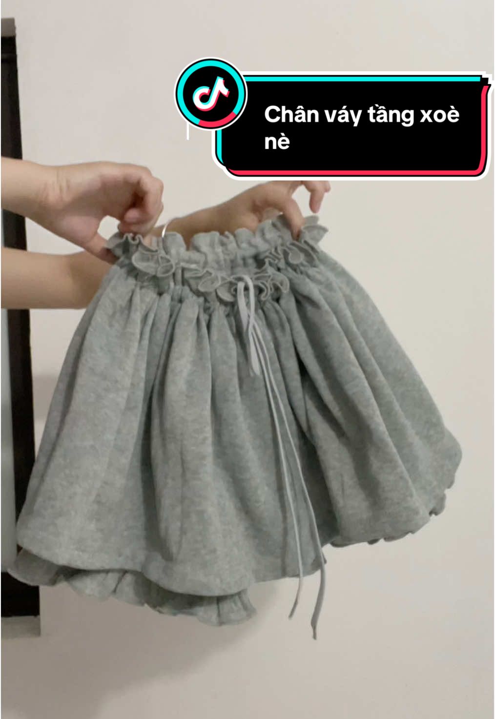 Chân váy tầng xoè xinh lắm mấy bà ơiii #chanvay #vayxinhmoingay #xuhuong 