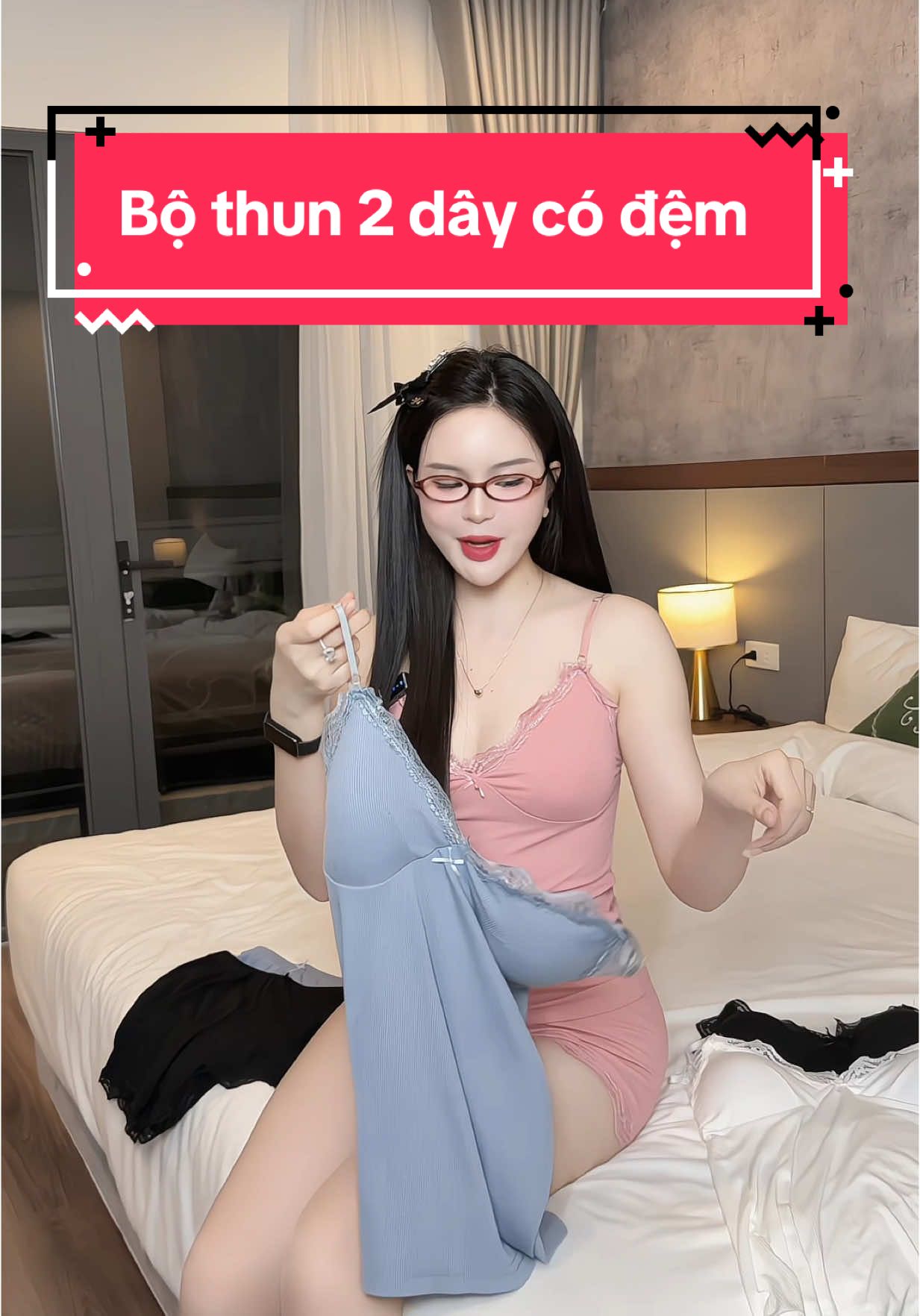 Bộ ngủ thun tăm 2 dây có đệm #review #champhan #champhanriview #thoitrangnu #dobo #bongunu #bongu2day  #pijama 