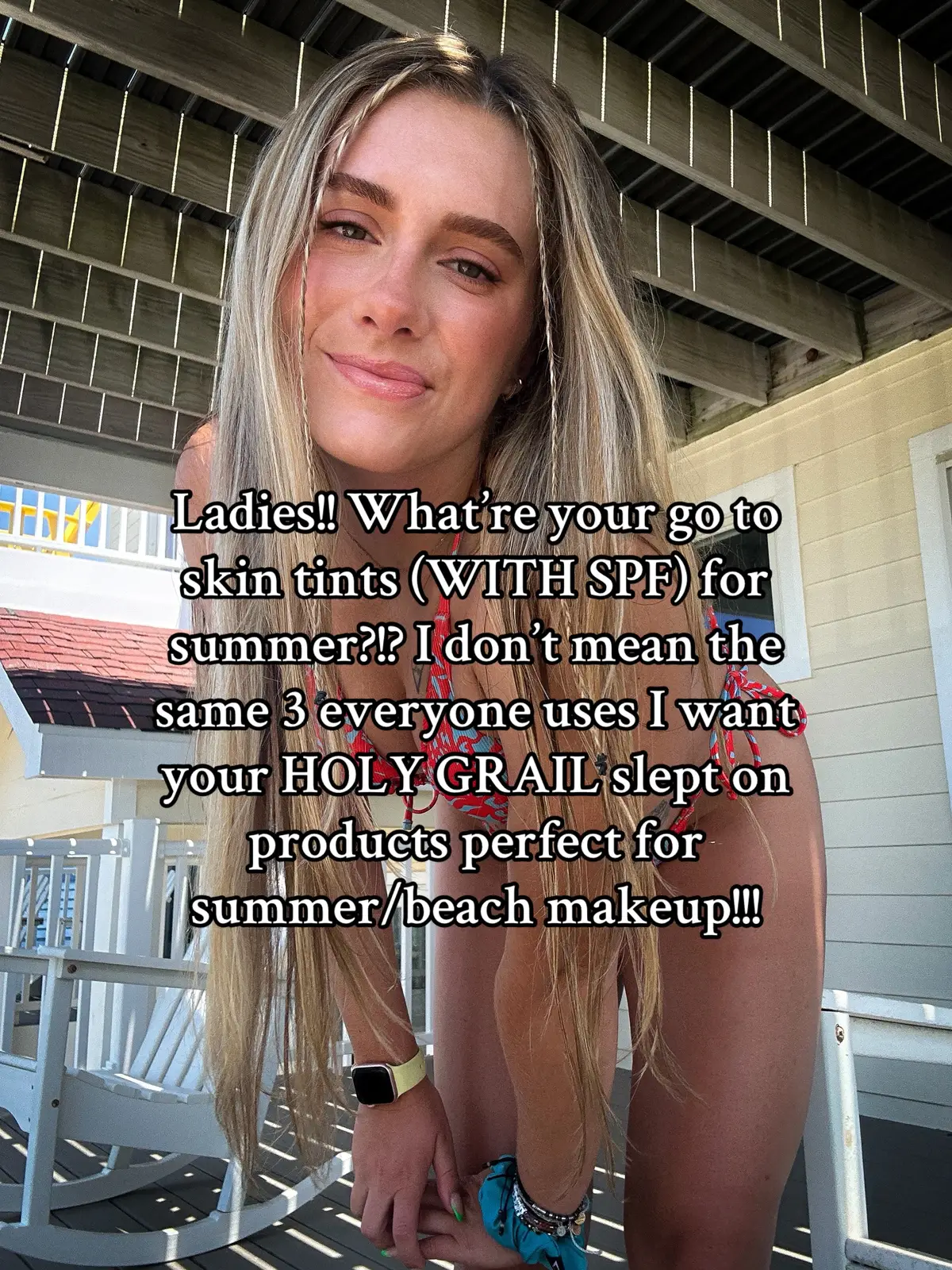No fr I need to know what makeup (w spf) to use this summer drop the recs!!! #skintint #skintintreview #summermakeup #naturalmakeup #beachmakeup #makeuphacks #makeuprecomendation 