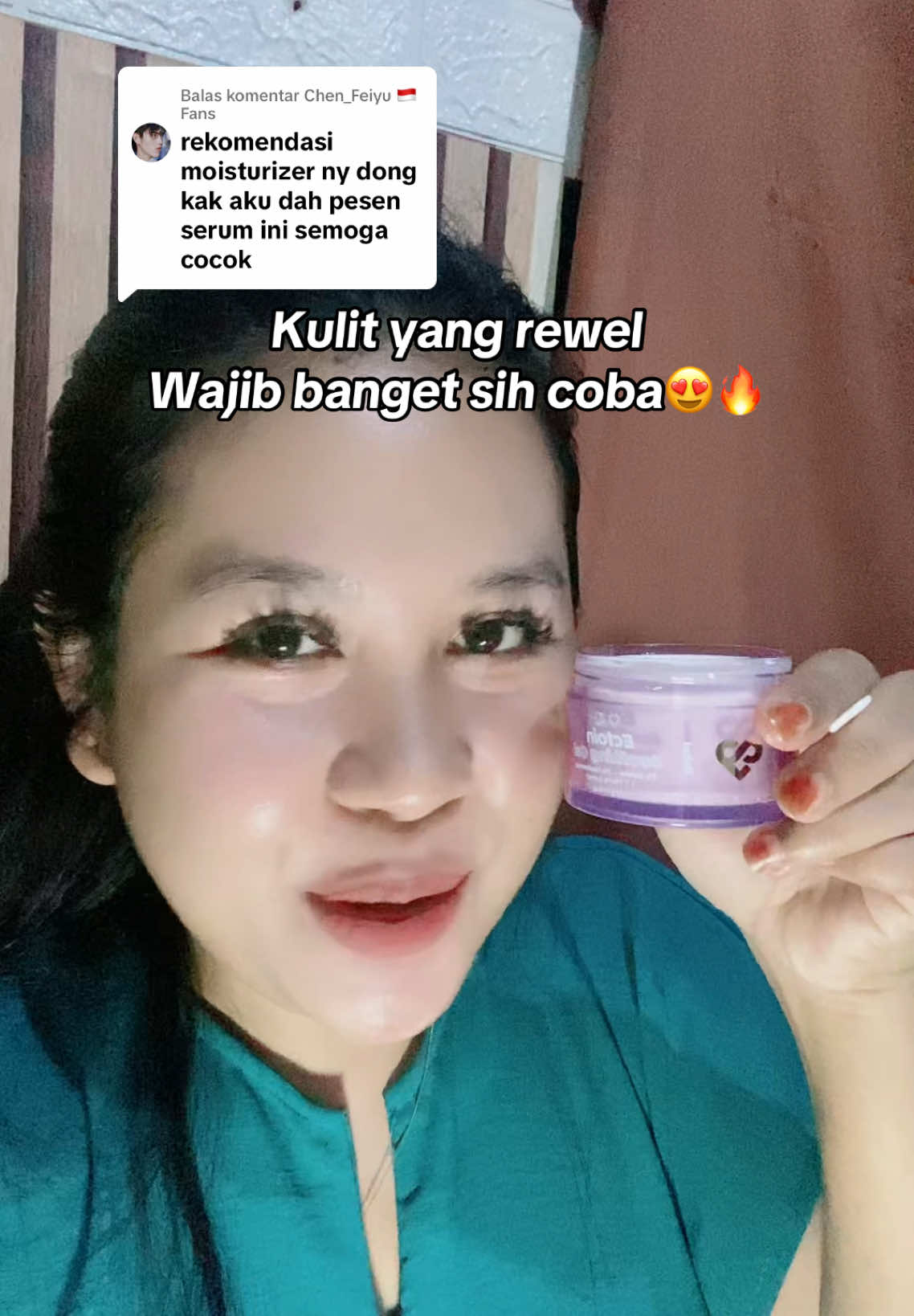 Membalas @Chen_Feiyu 🇮🇩 Fans Apalagi kulit kemerahan, kering, timbul urat-urat merah, kaya udang rebus kalau kena matahari.. wajib sih cobain ini😍🔥 #lishui #moisturizer #ectoin #skinbarrier 