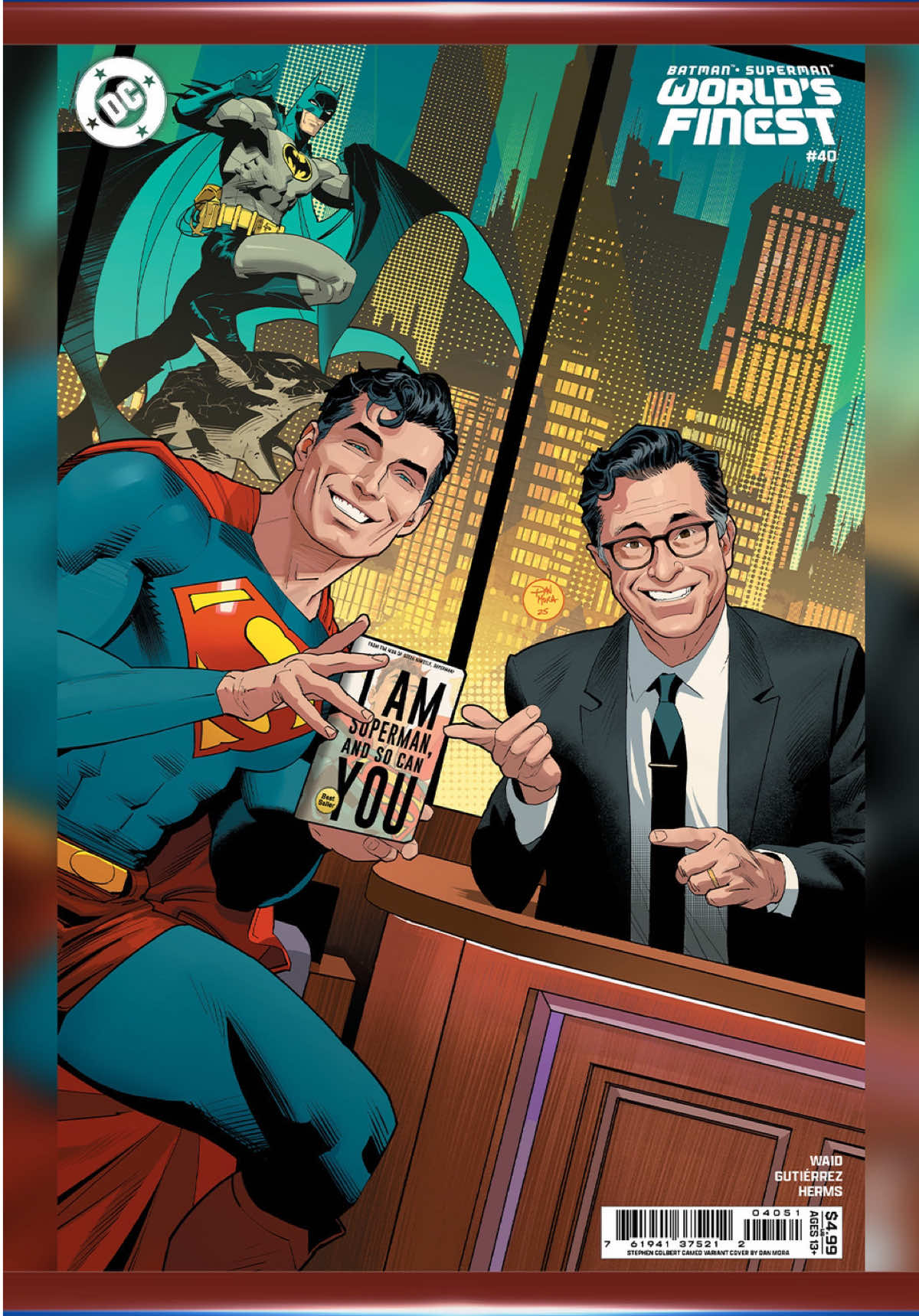 Stephen shares some very exciting news out of the @DC universe! #Colbert #ComicBooks #VariantCover