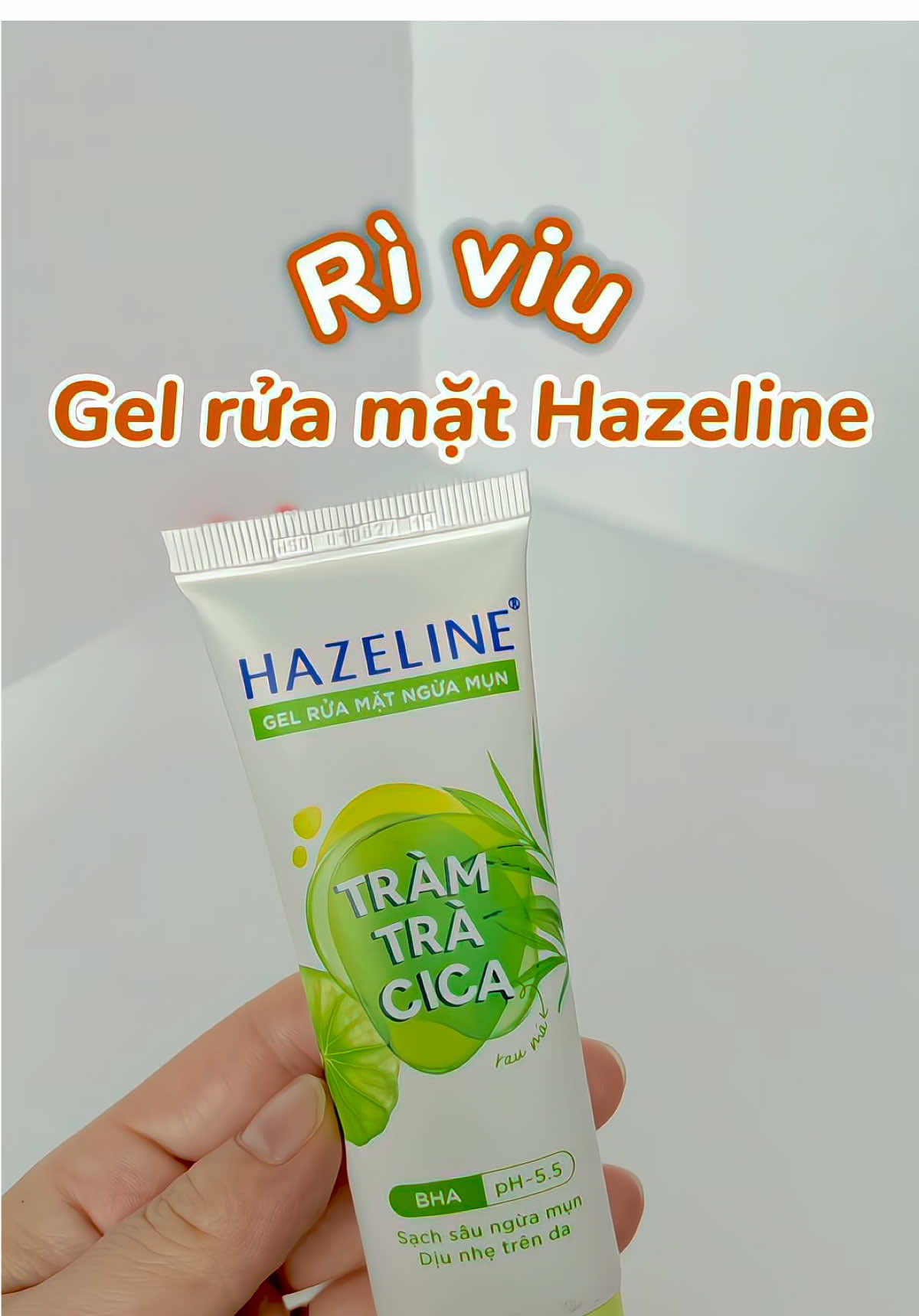 Bye “mụn” phiền cùng gel rửa mặt Hazeline tràm trà cica nha 🌿 #skincareviral #lamdep #review #fyp #xaykenhtiktok #xuhuong #viralvideo #hazeline 