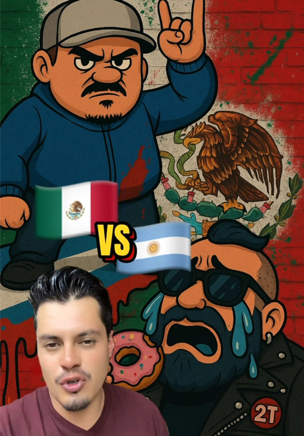 Aczino vs Chili Parker. México vs Argentina. #aczino #mexico #argentina #futbolmexicano #futbolargentino 