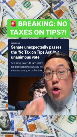 #notaxontips might actually happen woah! #cashmoney #stockmarket #trump #bipartisanship #PersonalFinance 