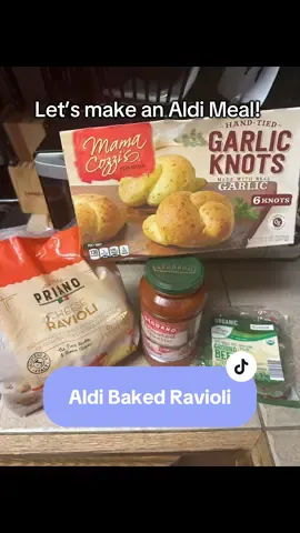 Baked Ravioli from Aldi! I honestly recommend! It was good! My daughter ate two bowls! All Aldi ingredients! #aldimeals #aldi #aldifinds 