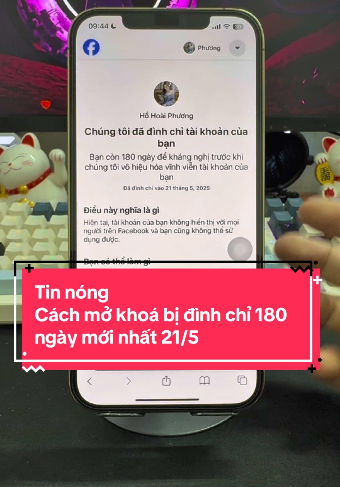 Cách mở khoá đình chỉ 180 ngày chỉ với 5 phút #xuhuong #xuhuongtiktok #xuhuong2025 #dieitimedia #mokhoafacebook #khoa180ngay #xacthuc2yeuto 