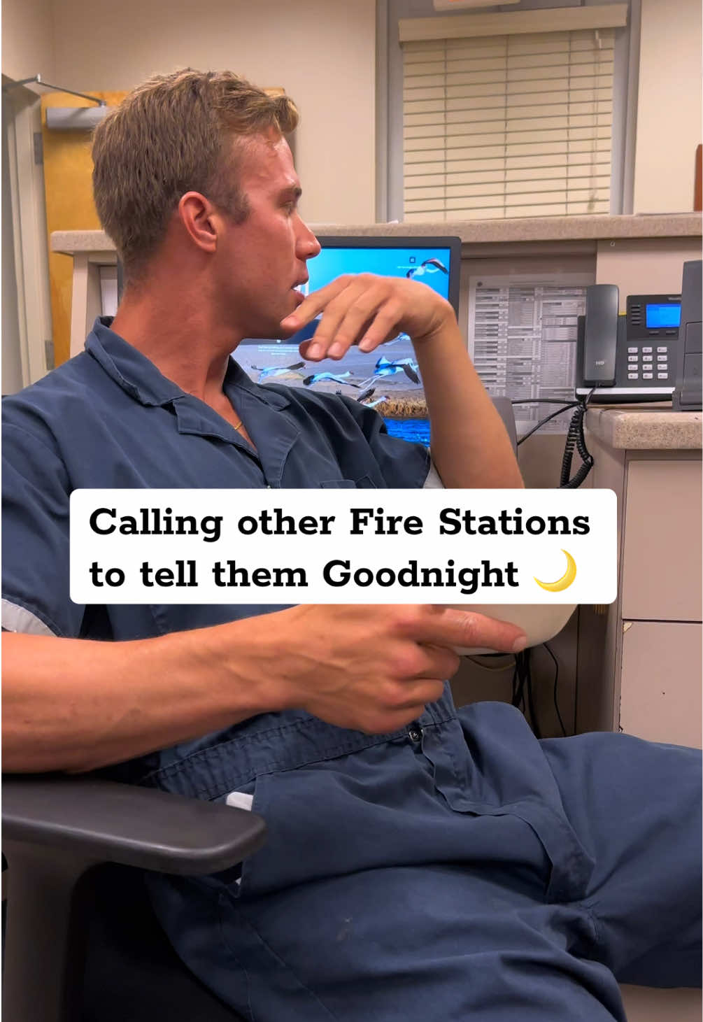 The only calls firefighters should get at night ❤️ #firefighter #fyp 