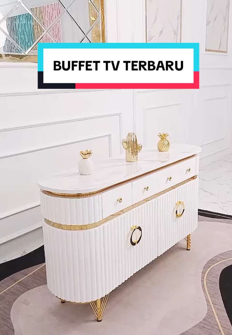 Buffet TV Cantik Elegan 😍😉 #furniture #mebel #fyppppppppppppppppppppppp #mejamurah #buffet #lemari #tv #homedecor #bengekelkita 