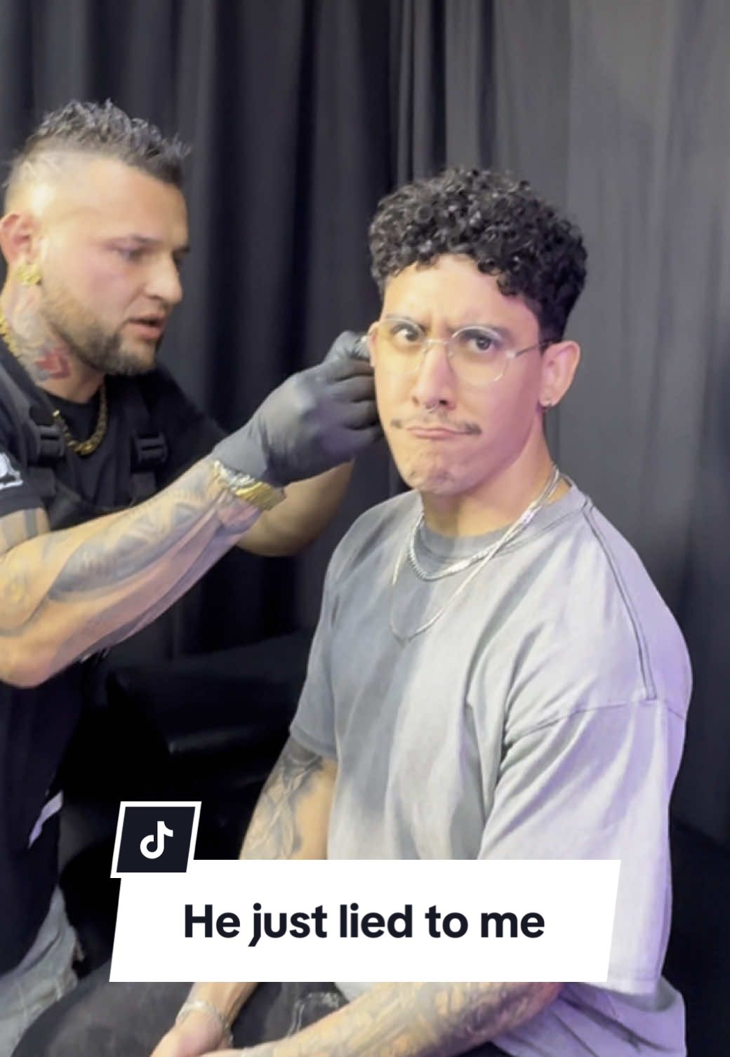 🤣the look of betrayal 👀 #lobe #lobepiercing #fypシ #foryoupage #foryourpage @Winnie The Jroo 