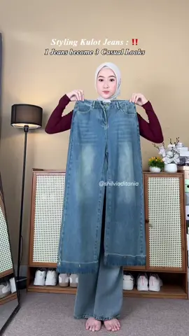 Suka bgt sama jeans ini! Kaya pake celana kulottt krna ringan bangtt🩷🔫 @lassiealpha  #jeans #jeanshighwaist #jeansoutfit #jeanswanita #jeanskulot #jeanshighwaistmurah #jeansjumbo #lassiealphajeans #OOTD #JEANS 