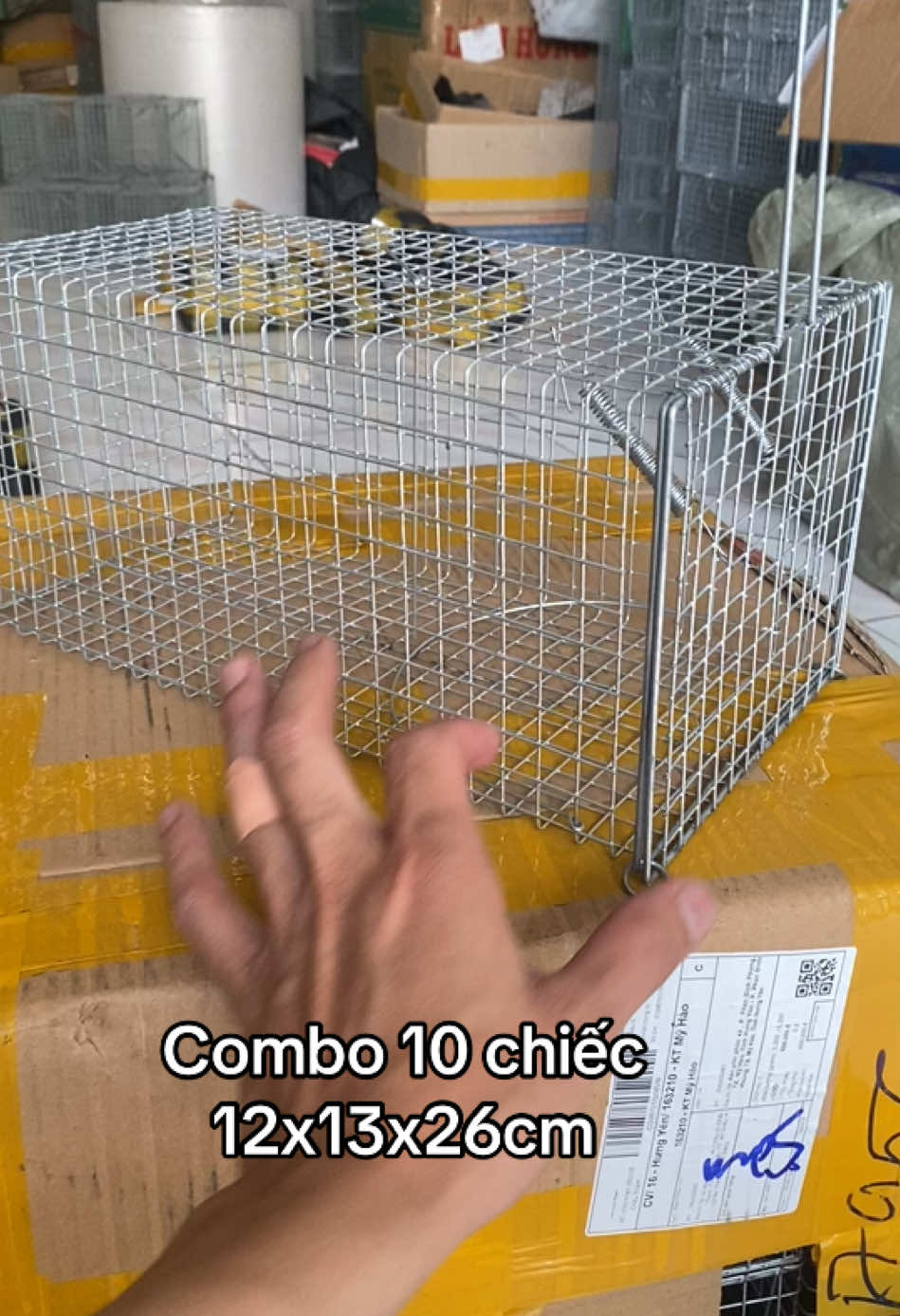 Lồng bẫy sóc, bẫy cống nhum,bìm bịp.( combo 10 chiếc lồng 12x13x26cm.#chuot 