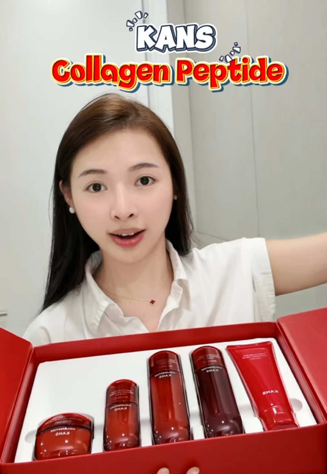 Set dưỡng trẻ hoá căng bóng sáng da cực kỳ hot và tốt của nhà Kans mọi người thử đi ạ #xuhuong #xuhuongtiktokkk #viral #vananhonni #kans #kansdo #kansdocollagen #duongda #skincare #skincareroutine #cangbong #cangbongda #trehoa #monepnhan #myphamkanschinhhang #myphamkans #myphamkansdo #kans #kansvn #glowskin #trehoa #skincarekhoahoc #cyclicpeptide #collagen @Kans Official Vietnam 