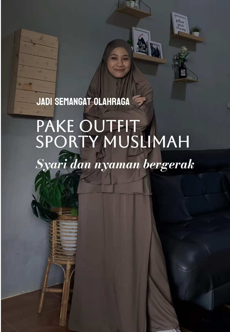 kamu bisa tampil tertutup, rapi, tapi tetap aktif ✨#SatuKontenSatuHari #SemuaBisaAffiliate #outfitolahraga #sportymuslimah #onesetolahraga #CapCut 