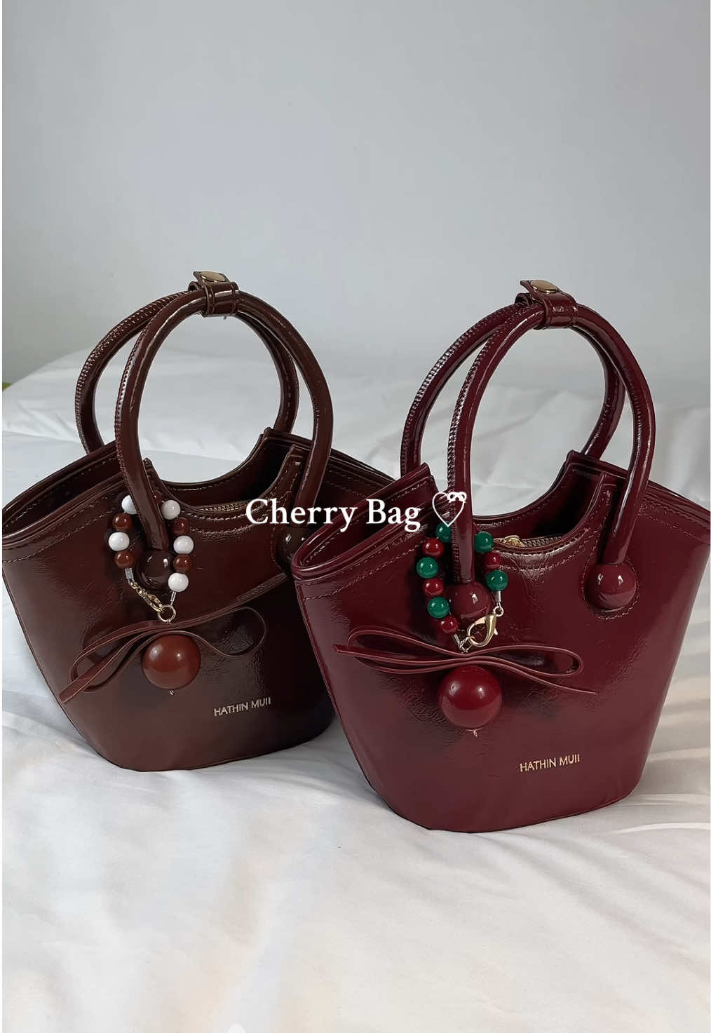 demi apa ini lucu bgt pliss, udah include sama keychain #hathinmuiibag #cherrybag #handbag #slingbag #taswanita #rekomendasitas 