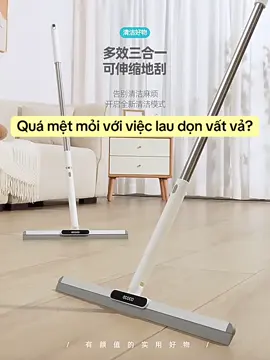 “Bạn có muốn biến việc lau dọn nhà cửa trở nên dễ dàng hơn bao giờ hết? Cây lau sàn đa năng này sẽ là người bạn đồng hành tuyệt vời của bạn! Hãy sở hữu ngay một cây lau sàn đa năng để trải nghiệm sự khác biệt!