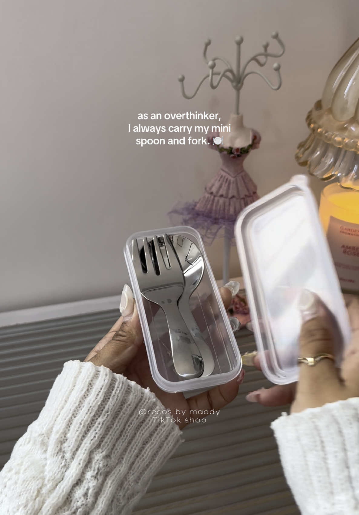 Bring your own spoon and fork as much as you can. ang cute! It can fit to my small bags #spoonandfork #lunchbox #backtoschool #trending #cute #viral #packedlunch 