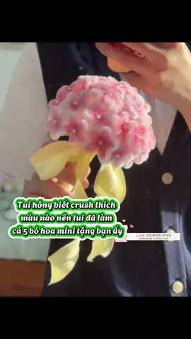 Crush của bạn thích màu gì? #fyp #trending #handmade #giftideas #kemnhung #DIY #kemnhunglamhoa #setnguyenlieu 