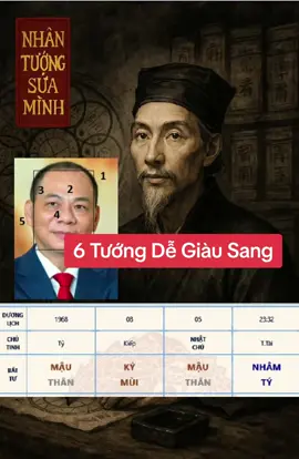 6 nét tướng dễ giàu sang #phunu #danong #trungquoc #nhantuongsuaminh #trungquoc #bds #vin 