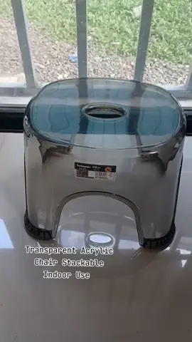 TOM Portable ACRYLIC CHAIR Transparent shoe changing stool #stool #chair  #tiktokviral  #foryou  #trending  #fyp 