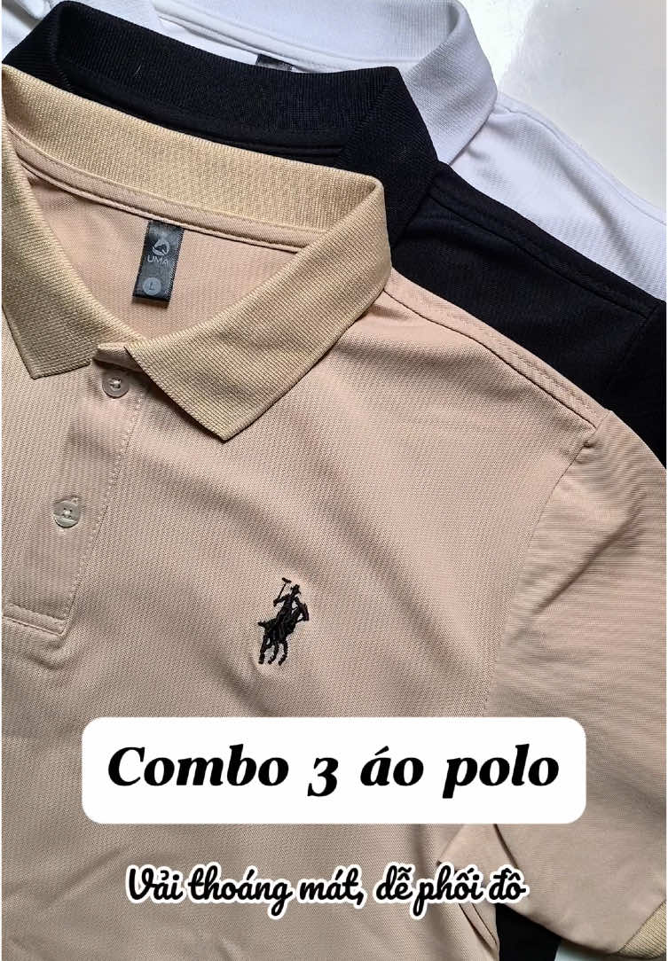 Combo 3 áo polo nam #thaotaphoaneww #aopolo #aopolonamdep #aopolodepchonam #umastore #aopoloumastore 