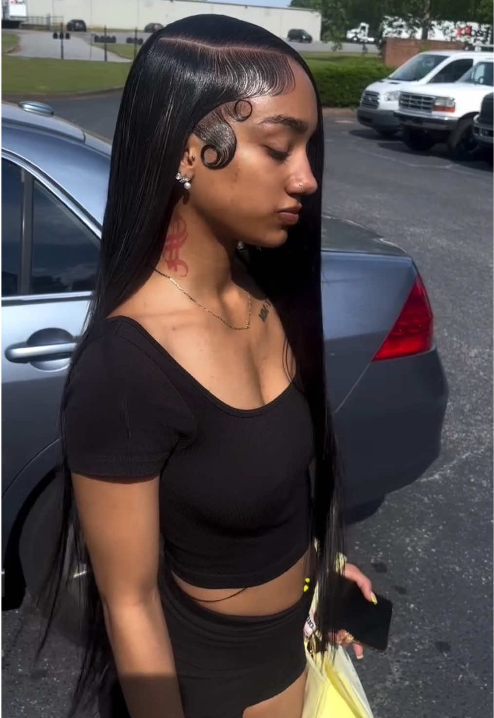 The Fluffy Dramatic Hairline!!!The Silky Hair!!Everything Atesssssss!!#hairstyle #hairline #fashion #babyhair #trending #viral #explore #fyp #fypシ  (🎥 laidbyshanti_)