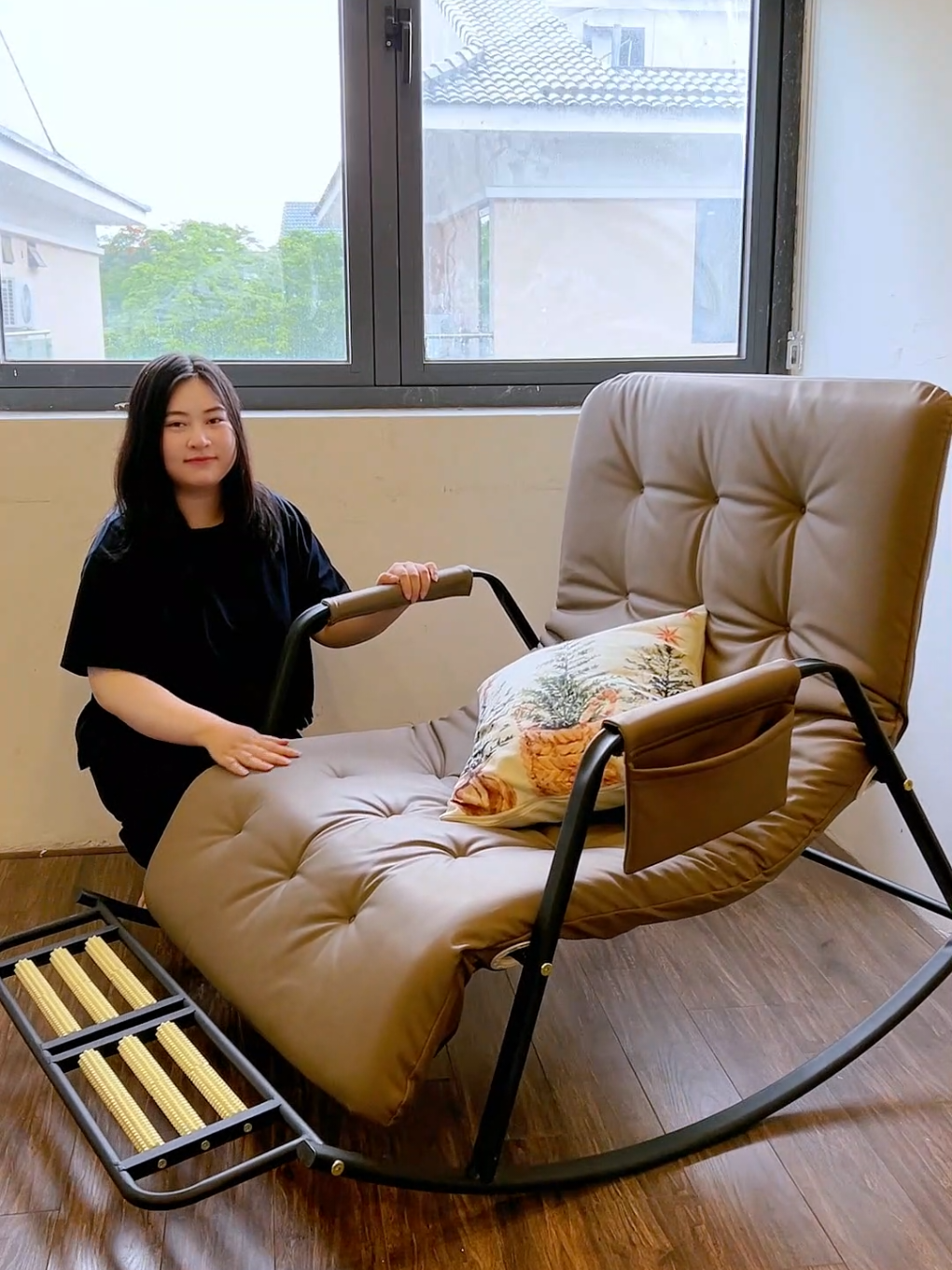 Ghế chuẩn đúng chất chill#ghebapbenh #noithat5c #ghedecor #decor #thugian #xuhuong 