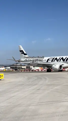 How beautiful does our airfield look in the sun☀️✈️ #finnair #embraer #e190lr