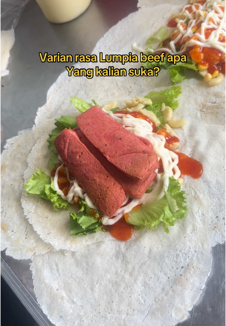 Kalo mimin suka semua rasa varian lumpia beef,asal kenyang 😁 #fyp #lumpiabeef 