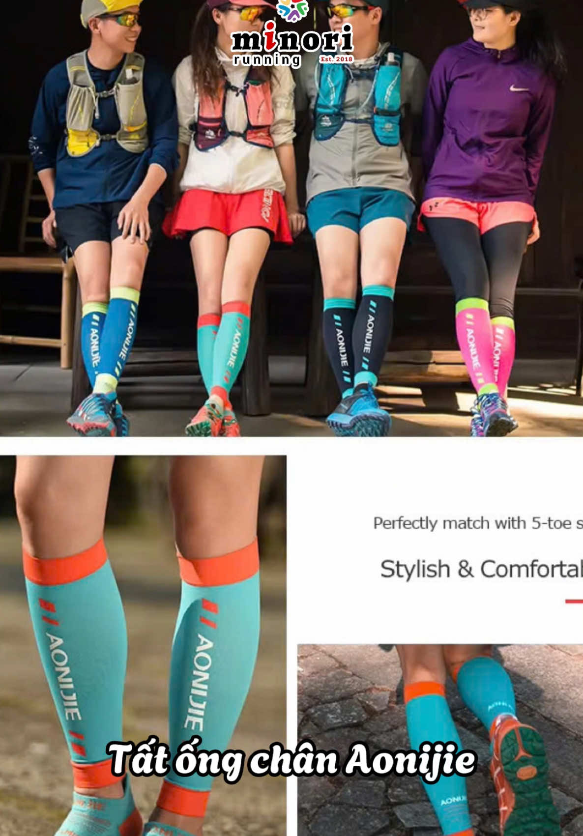 Ổn định bắp chân – Tăng tốc hiệu suất cùng bó Calf Aonijie E4405 #minoristore #bocalf #bobapchan #Running #tennis #pickleball #bongda #sport 