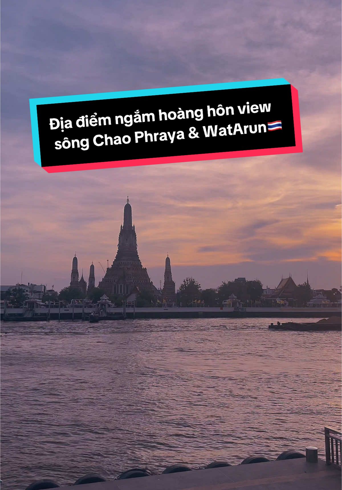 📍Phần 4: Địa điểm ngắm trọn vẹn hoàng hôn với Wat Arun tại Bangkok, Thái Lan 🇹🇭 #xuhuong #thailand #travel #review #trip #tiktoktravel #bangkok #vyvylogtrip #reviewthailan #watarun #beforesunset #sunset #chill #coffee #dulich #dulichtutuc #dulichthailantutuc #fyp #viral #trending #covid 