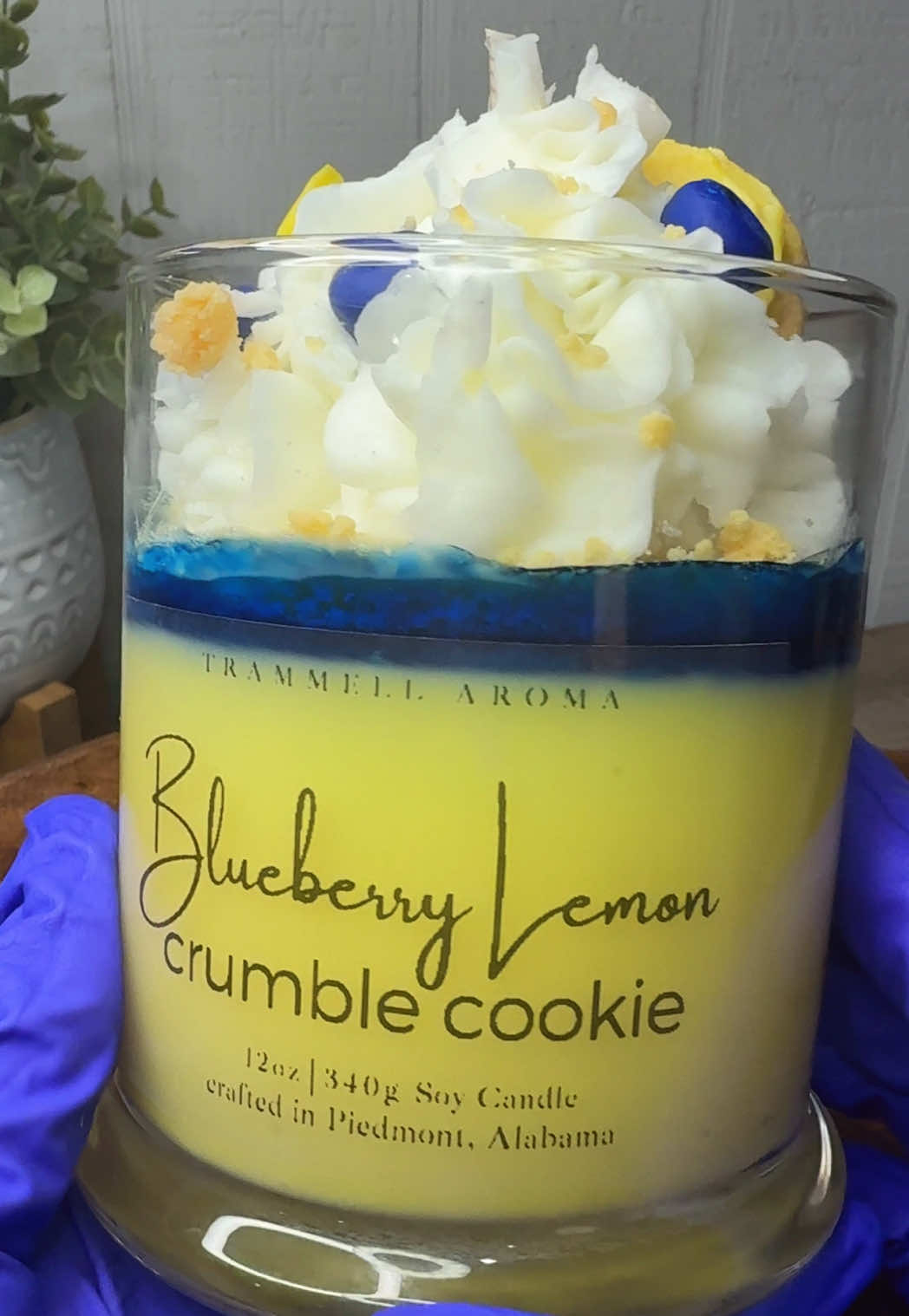 🫐🍋Make a candle with me. A summer favorite: Blueberry Lemon Crumble Cookie Candle using @TFC fragrances #candles #candleshop #uniquecandles #candlemaking #dessertcandles #whippedwax  #diycandle #handmadecandles #foodcandles #scentedcandle  #candlelover #Summer 