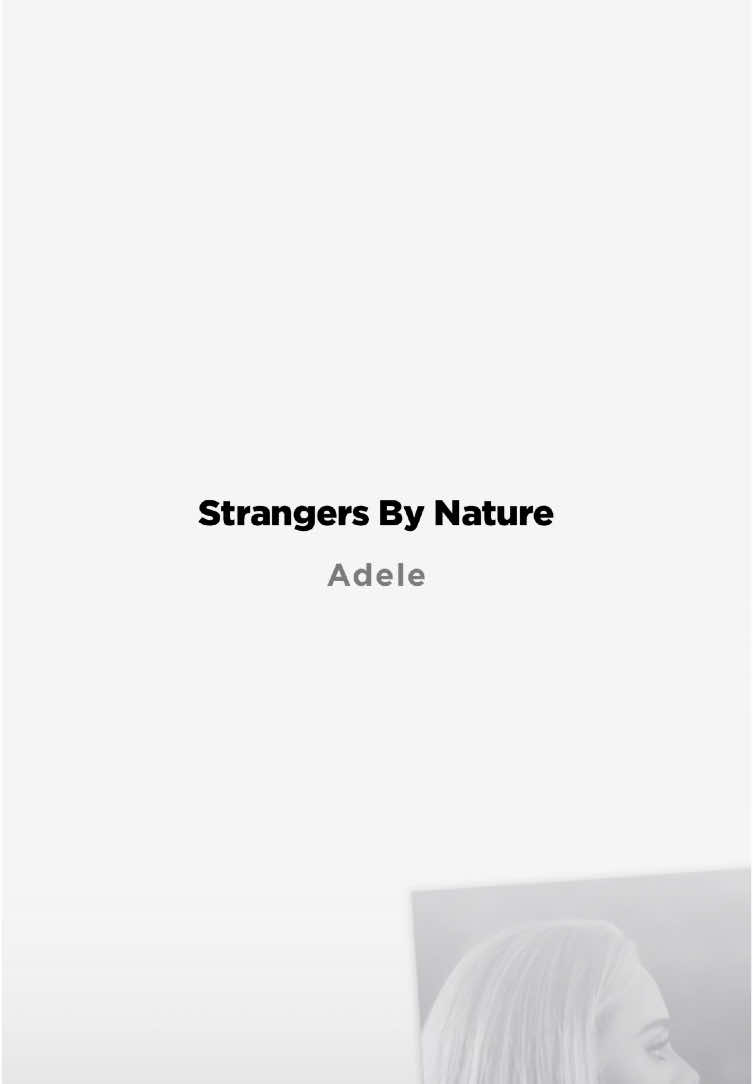Strangers By Nature - Adele | #songilysm #lyrics #adele 
