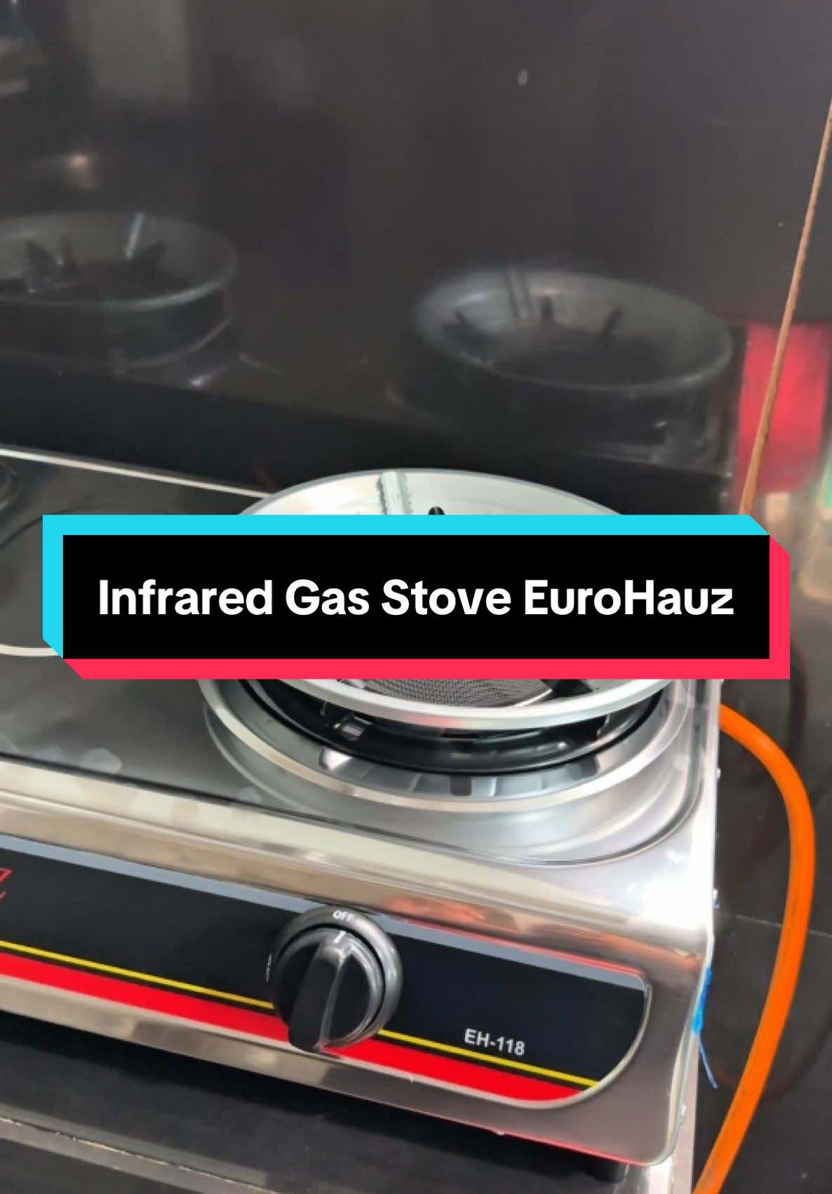 Tipid sa gas, Sulit with Free Kitchen knife set. #infraredgasstove #gasstove #stove #doubleburnergasstove #eurohausinfraredgasstove 