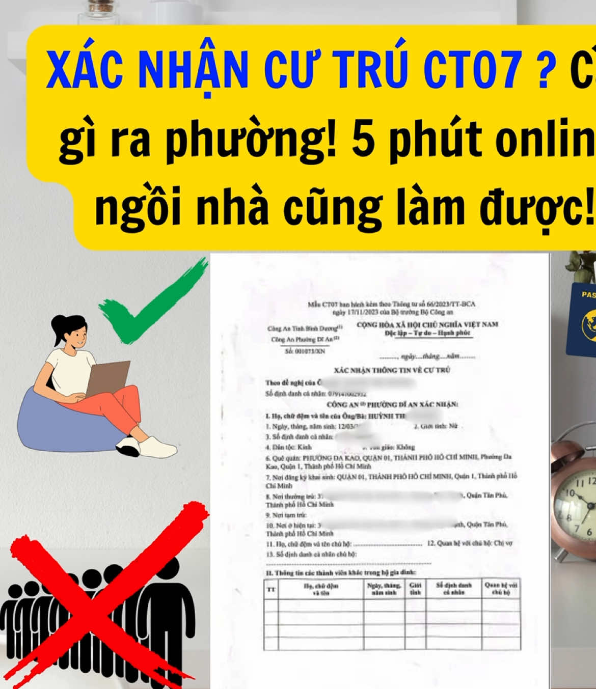 Hướng dẫn xin CTP7 tại nhà không cần phải ra C.an xếp hàng  #xh #xuhuong #trend #xuhuongtiktok #dulich #visa #visahanquoc #visanhatban #visahongkong #visatrungquoc #visatutuc #ct07 #xacnhancutru 