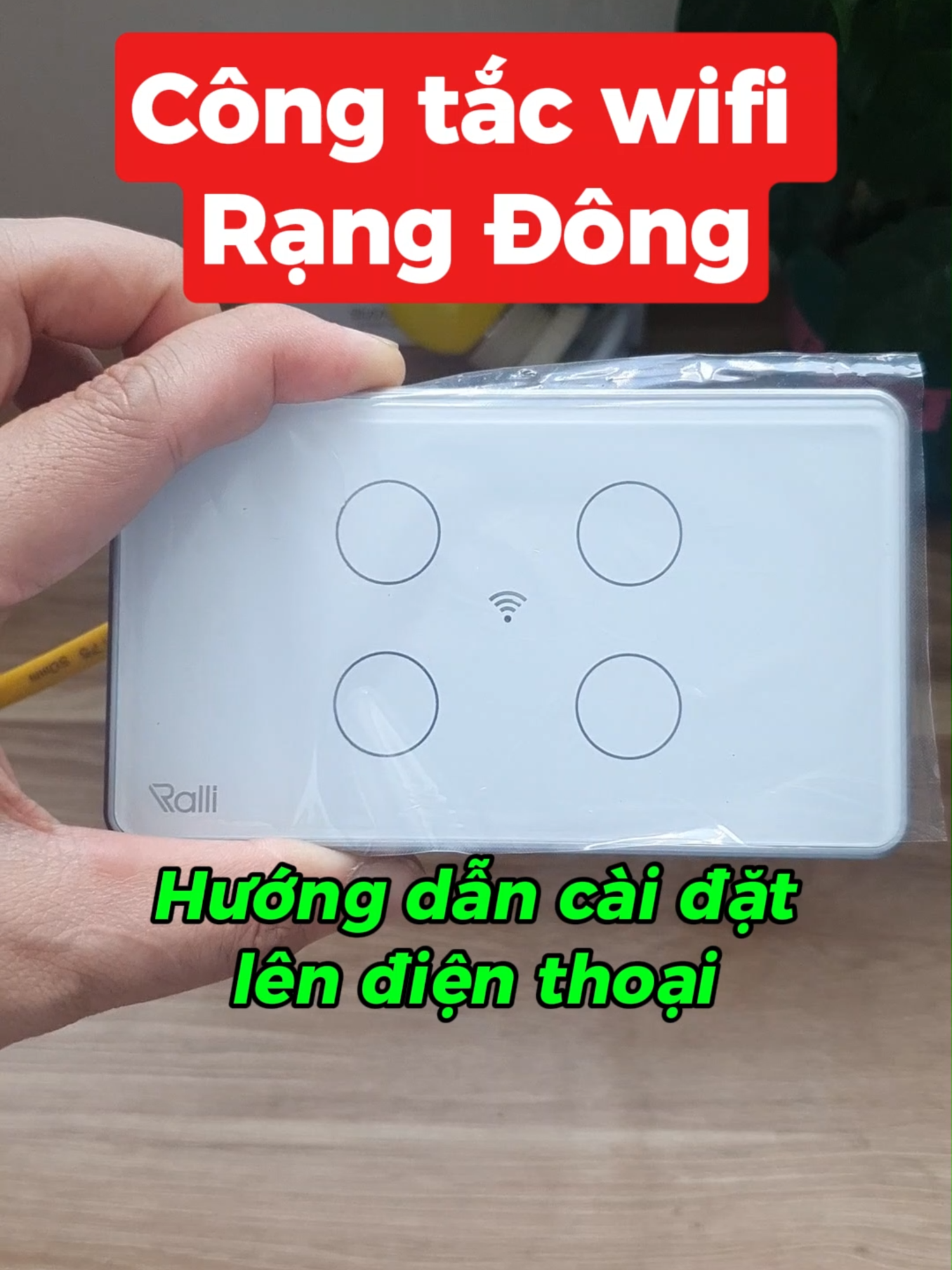 Hướng dẫn cài đặt công tắc thông minh wifi Rạng Đông lên điện thoại #ocamdien #congtacthongminh #ocamthongminh #smarthome #wifi