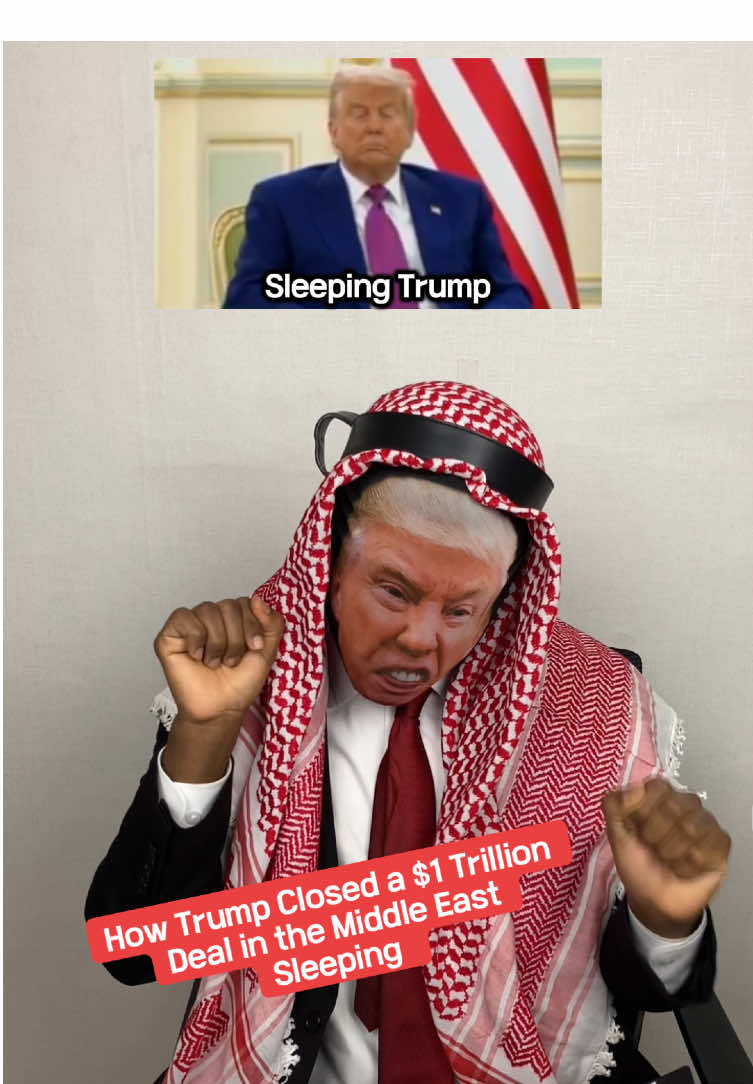 Sleeping Trump signed a $1 Trillion deal…#donaldtrump #politics #middleeast #usa #fypppppppppppppppppppppppp #foryoupage #trump #maga #