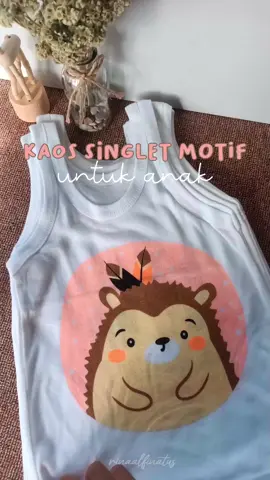Kaos Dalam Singlet Putih Motif Hewan #kaosanak #kaossingletanak #kaosdalamanak #paydaysale #wibgajian 