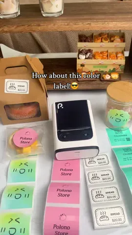 How about this color label! You can DIY your own one!😎🏷️#thermalprinter #labelmaker #labels #stickers #labeling #fyp #printmaking #SmallBusiness #packingtips #tiktokmademebuyit #gadget 