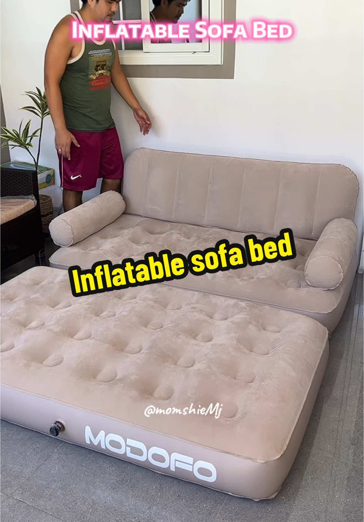 Modofo Automatic Inflatable Sofa bed #inflatable #sofabed #inflatablesofabed #modofo #campingbed #outdoorbed #bed #inflatablesofabed #campingmusthaves 