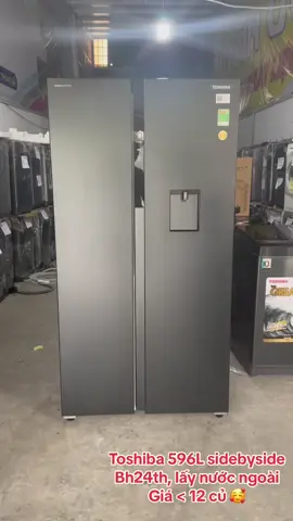 Toshiba 596 lít, SBS GR-RS775WI-PMV  Giá 11xxx  Dung tích bự, làm lạnh nhanh, điều khiển từ xa 🥰 Zé lô : @708 868 079  #dienmaygiakhomiennam   #xuhuong  #tulanh 