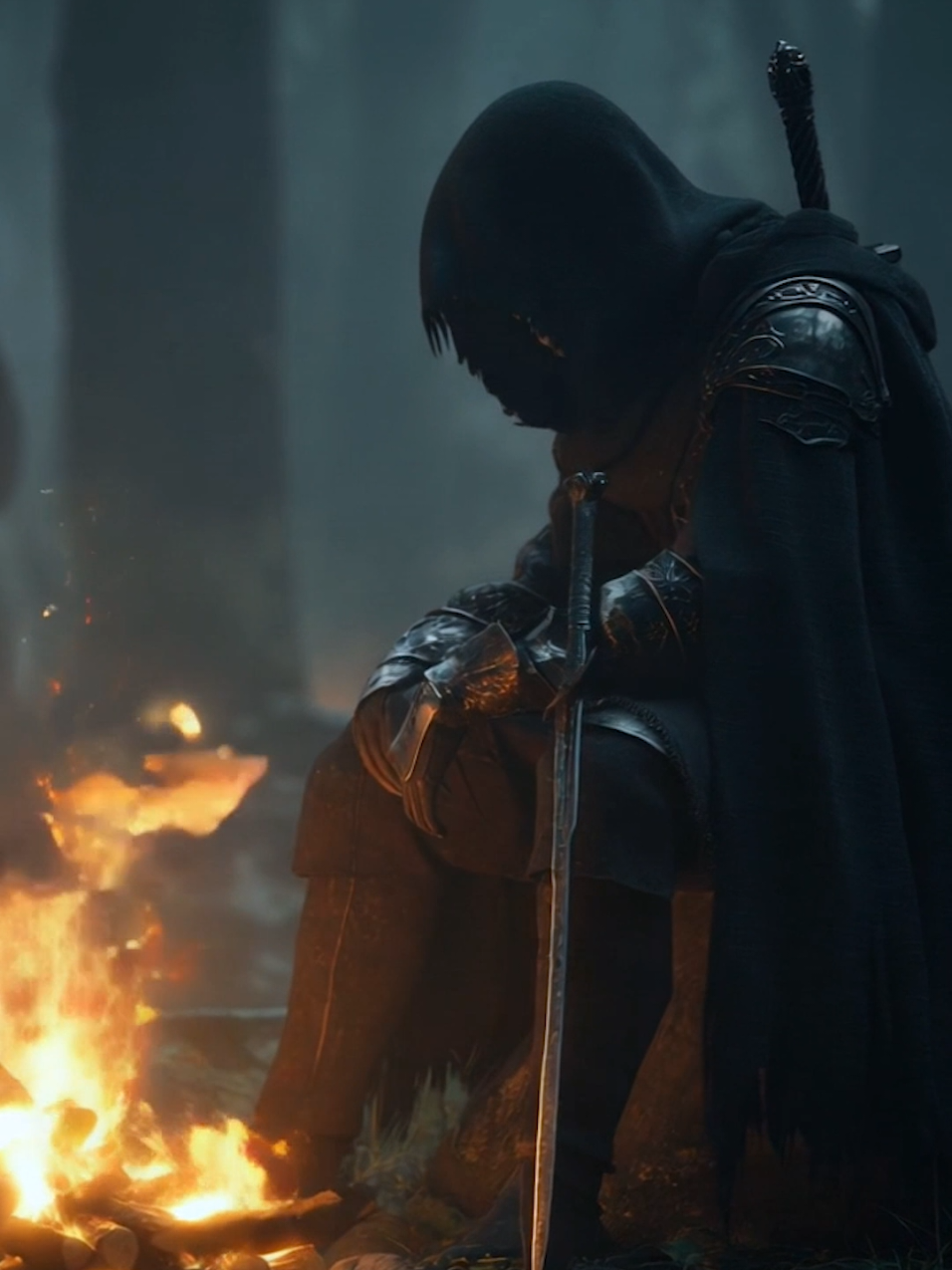 Knight Brotherhood and bonfire 🔥 live Wallpaper asmr #knight #bonfire #darksouls #story #book #medieval #fantasy #livewallpaper #asmr 