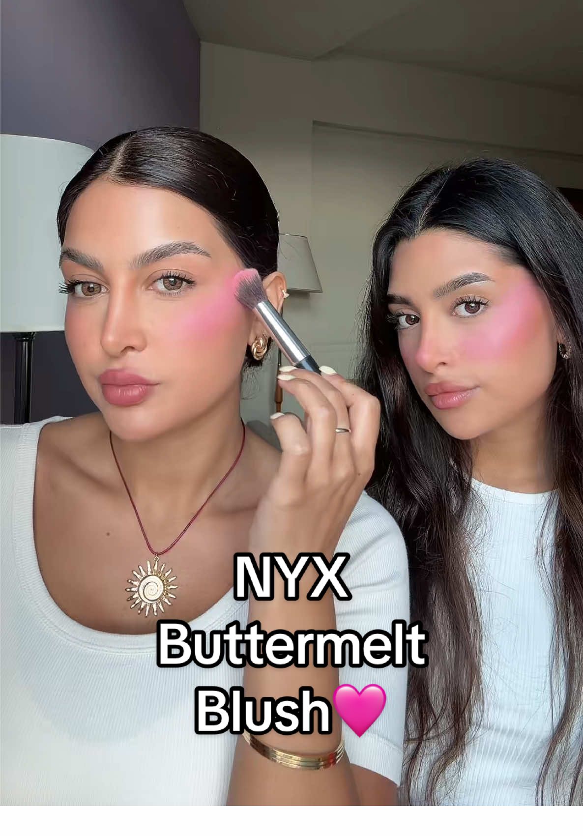 أحلى لون بلاش بالنسبة إلنا, كتير اللون حلو و ثابت وأكيد صار أساسي بشنطة الميك اب 🩷 @NYX Cosmetics Arabia  #thereviewers #sisters #ريفيو #اكسبلور #ranking #fyp #makeup #foryou 