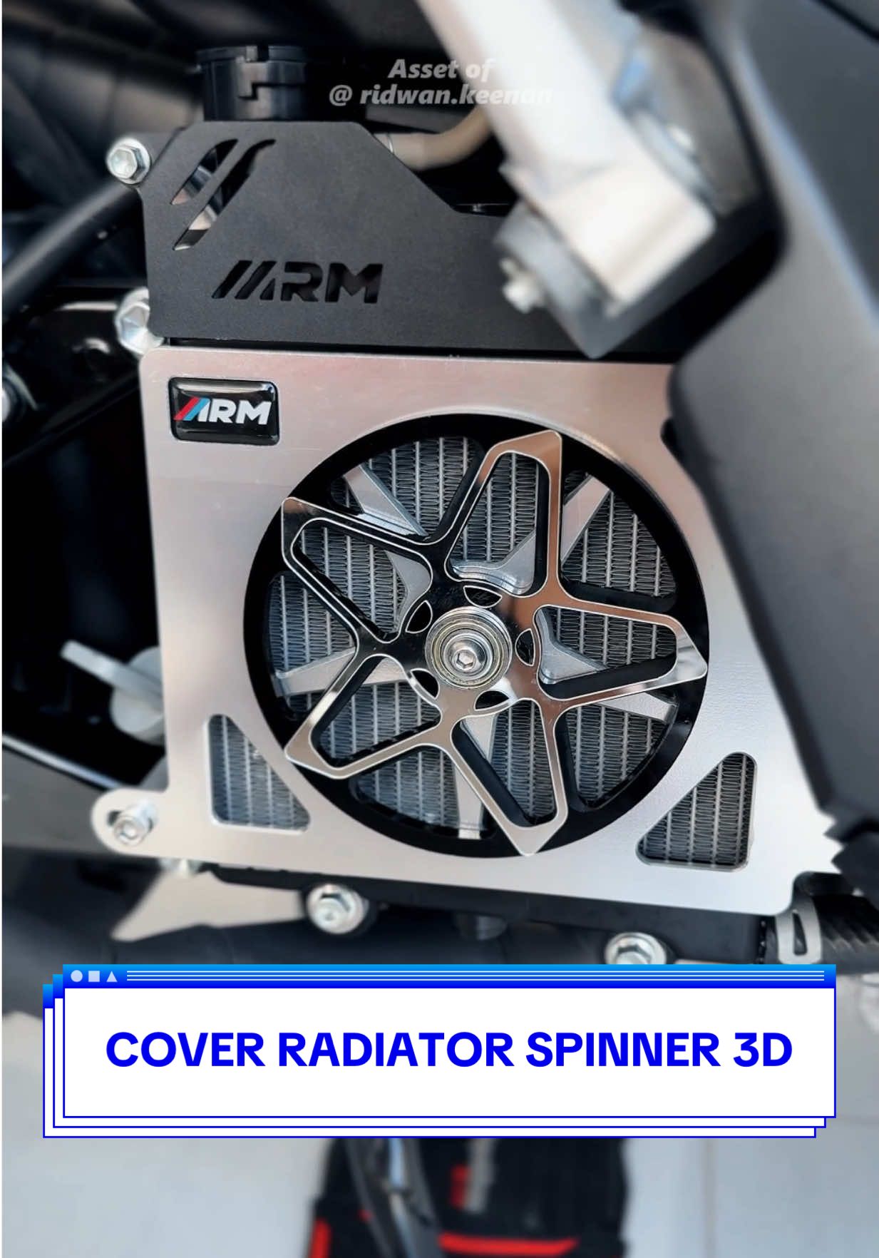 Cover Radiator Variasi ARM Spinner 3D Bintang dan Cover Leheran Radiator Motor Nmax Neo, Nmax New, PCX, Aerox dan Lexi #coverradiator #coverradiatorspinner #coverradiatorspinnerbintang #coverleheranradiator #coverradiatornmax #coverradiatorpcx #aksesorisnmax 