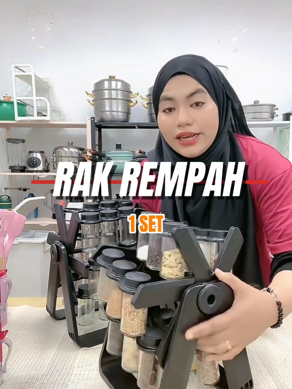 Rak rempah Ferris Wheel 🎡🤩 dapat botol kaca 18 botol tauu ‼️💯 #gdeal #gdealmy #rakrempah #rempahratus #spicestoragerack #spicerack #rempahratus #fyppppppppppppppppppppppp #fypage 
