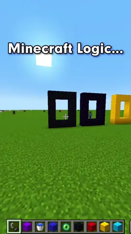 Logic moment in Minecraft! #Minecraft #minecraftmeme 