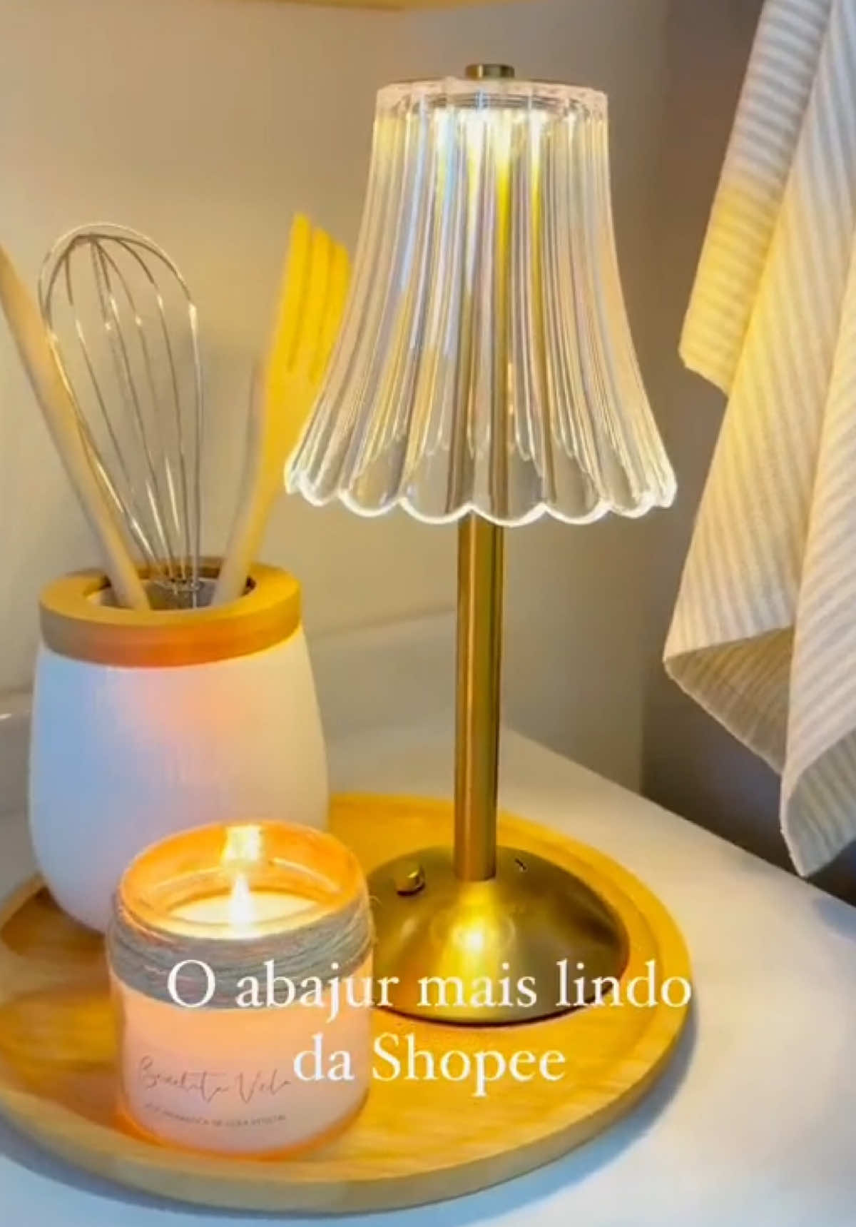 Lâmpada Abajur Mesa Com Barra Led Sensor Toque De Luz Quarto Sem Fio 3 Cores ✨  ##foryoupage##videoviral##fyp##f##video##abajur