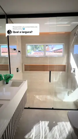 Respondendo a @Maduzinha 🦋 medidas completas desse banheiro 🤍✨ #suitemaster #banheirocasal #banheirosuite #banheirodecorado #banheiroplanejado 